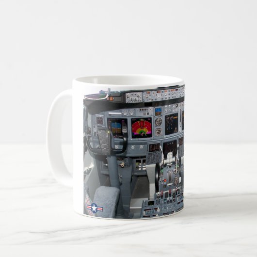P-8 POSEIDON COCKPIT KAFFEETASSE (Vorderseite Links)
