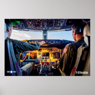 P-8 POSEIDON COCKPIT POSTER