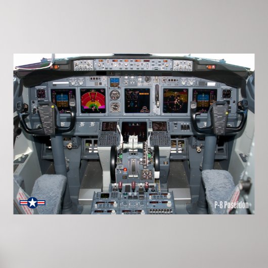 P-8 POSEIDON COCKPIT POSTER (Vorne)