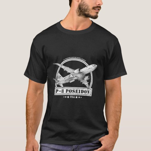 P-8 Poseidon-Luftfahrzeug T-Shirt (Vorderseite)