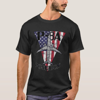 P-8 Poseidon Militärflugzeug Patriotic Vintag T-Shirt