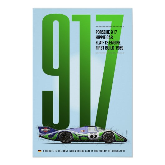 P 917 Hippie Car Tribute Poster (Vorderseite)