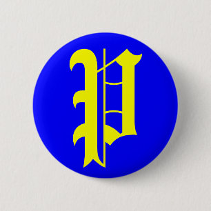 P - ALTES ENGLISCH BUTTON