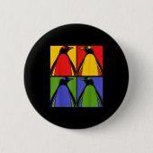 P Art Antarctic Animal Lover Zoo Keeper Gift Cute Button (Vorderseite)