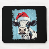 P Art Colorful Cow Christmas Mousepad (Vorne)