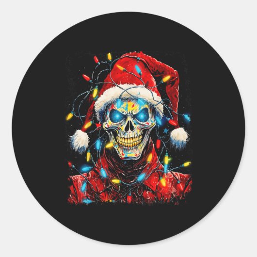 P Art Halloween Design Strawman Ecrow Christmas Ho Runder Aufkleber (Vorderseite)