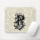 P Barockmonogramm Mousepad (Mit Mouse)