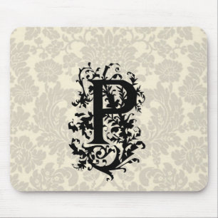 P-Barockmonogramm Mousepad