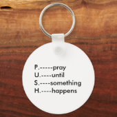 P.—betetU.—bis S.—etwas H.—ha.. Schlüsselanhänger (Vorderseite)