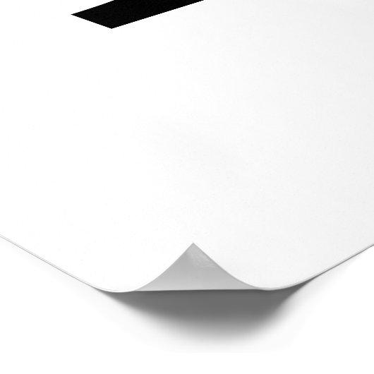 P botanisches Monogramm. Initialbuchstaben mit Bau Poster (Ecke)