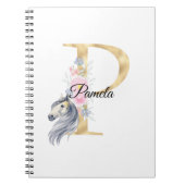 P-Buchstaben personalisierte Bezeichnung Monogramm Notizblock (Vorderseite)