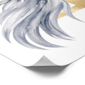 P-Buchstaben personalisierte Bezeichnung Monogramm Poster (Ecke)