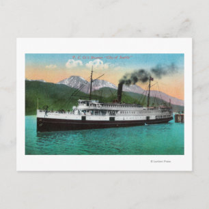 P. C. Co. Steamer "City of Seattle" Postkarte