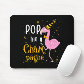 P Der Champagner Es ist Neujahr! Lustiger Flamingo Mousepad (Mit Mouse)