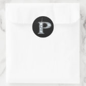 "P" Diamant Bling Sticker (Tasche)