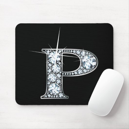"P" Diamond Bling Mousepad (Mit Mouse)