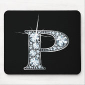"P" Diamond Bling Mousepad (Vorne)