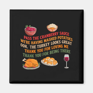P Die Cranberry-Sauce Hatten Kartoffelbrei Magnet