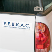 P.E.B.K.A.C. Autoaufkleber (Auf Lkw)