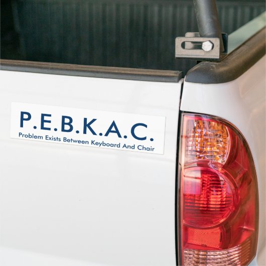 P.E.B.K.A.C. Autoaufkleber (Auf Lkw)
