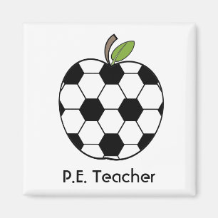 P.E. Lehrer-Fußball-Apple-Magnet Magnet