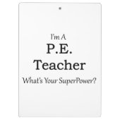 P.E. Lehrer Klemmbrett (Rückseite)