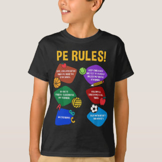 P.E. Lehrer Physikalische Bildung regiert Gymnasti T-Shirt