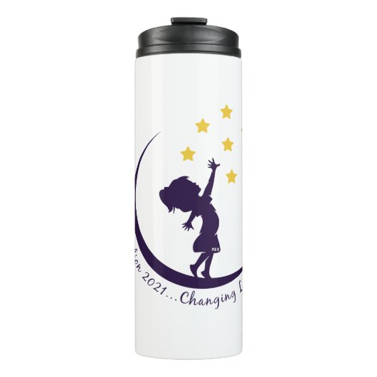 P.E.O. Florida-Staat-Übereinkommen ...Leben ändern Thermosbecher (Vorderseite)