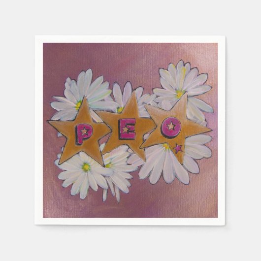 P.E.O. Sisterhood Serviette (Vorderseite)