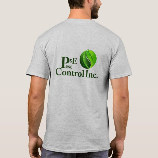 P&E Pest Limon-graue Shirts Klassik (Rückseite)