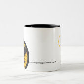 P.E.R Tassenschwarzes u. -WEISS Zweifarbige Tasse (Mittel)