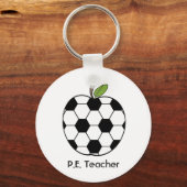P.E. Teacher Schlüsselanhänger - Fußball-Ball Appl (Vorderseite)