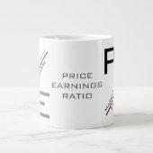‚P/E-Verhältnis‘ Jumbo-Tasse (Vorderseite)