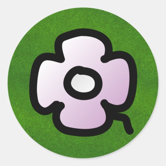 P. Fourale Rundung Runder Aufkleber (Vorderseite)