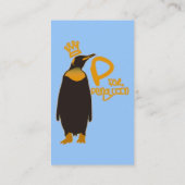 P für Pinguin Visitenkarte (Rückseite)