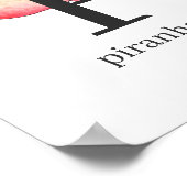 P für Piranha Poster (Ecke)