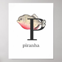 P für Piranha Poster