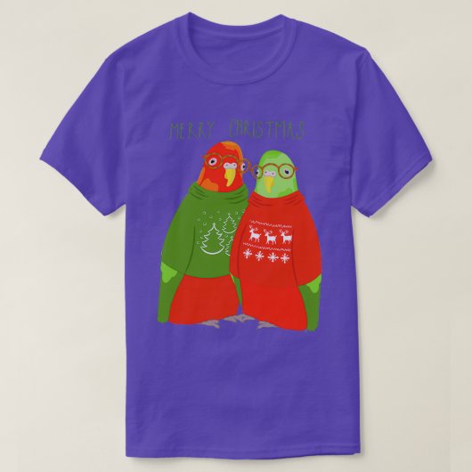 P für Weihnachtspullover mit Frohen Weihnachten be T-Shirt (Design vorne)