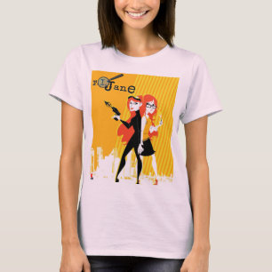 P. I. Jane Grundfarbe T - Shirt der Frauen