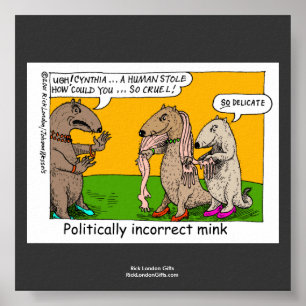 P.I. Mink (Human Stole) Cartoon-Qualität Poster