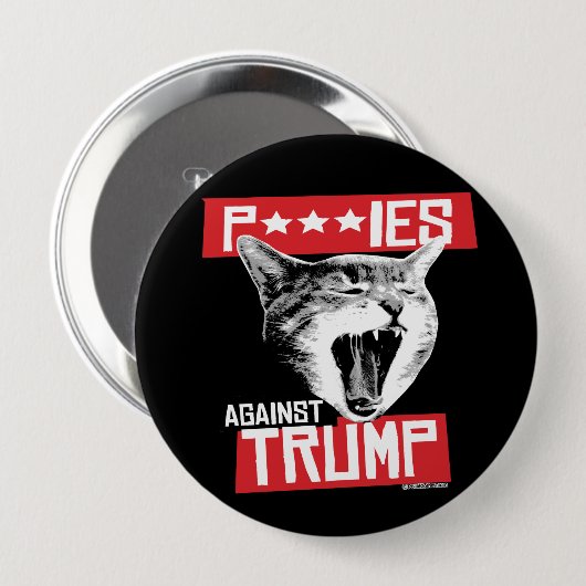 P *** IES GEGEN TRUMPF BUTTON (Vorne & Hinten)