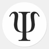 P/in Runder Aufkleber (Vorderseite)