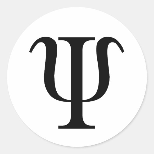 P/in Runder Aufkleber (Vorderseite)