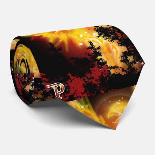 P is for Phoenix: P is for Phoenix Krawatte (Gerollt)