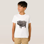 P is for Pot Bellied Pig.Pot-Bellied Pig Illustrat T-Shirt (Vorne ganz)