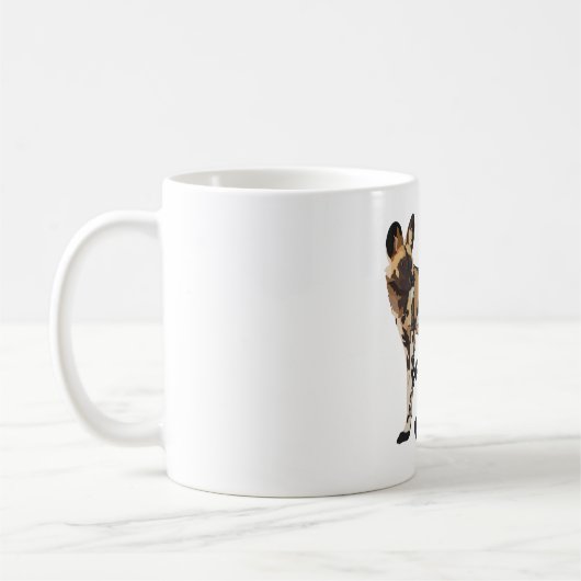 P ist für den Farbhundehalter Kaffeetasse (Links)