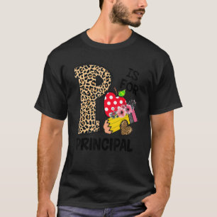 P ist für den Hauptleopard Polka Dot erster Tag am T-Shirt