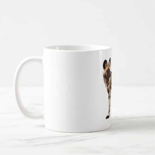 P ist für gestrichene Hunde Kaffeetasse (Links)