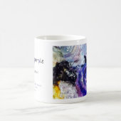 P ist für lila Alphabetkunst-Tasse Kaffeetasse (Mittel)