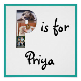 P ist für Name Poster